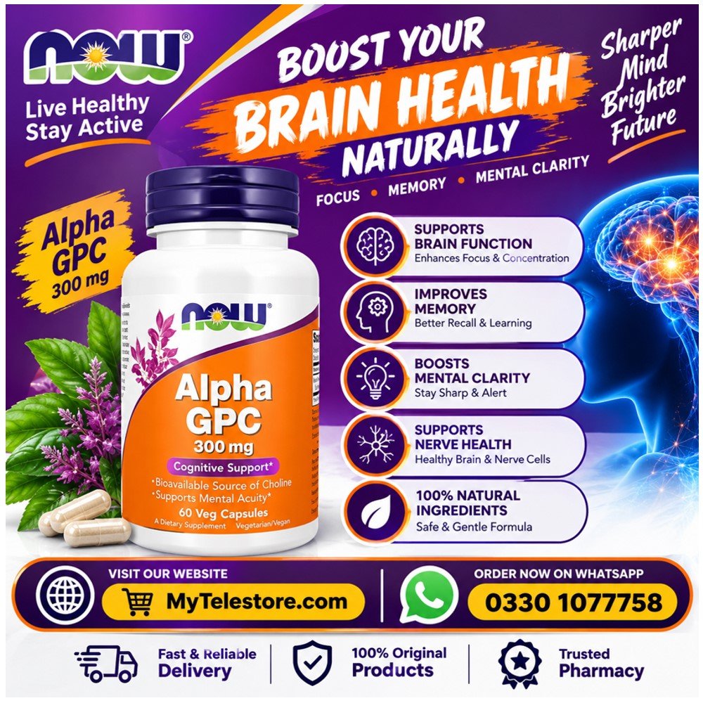 Alpha GPC 300 mg Veg Capsules In Pakistan