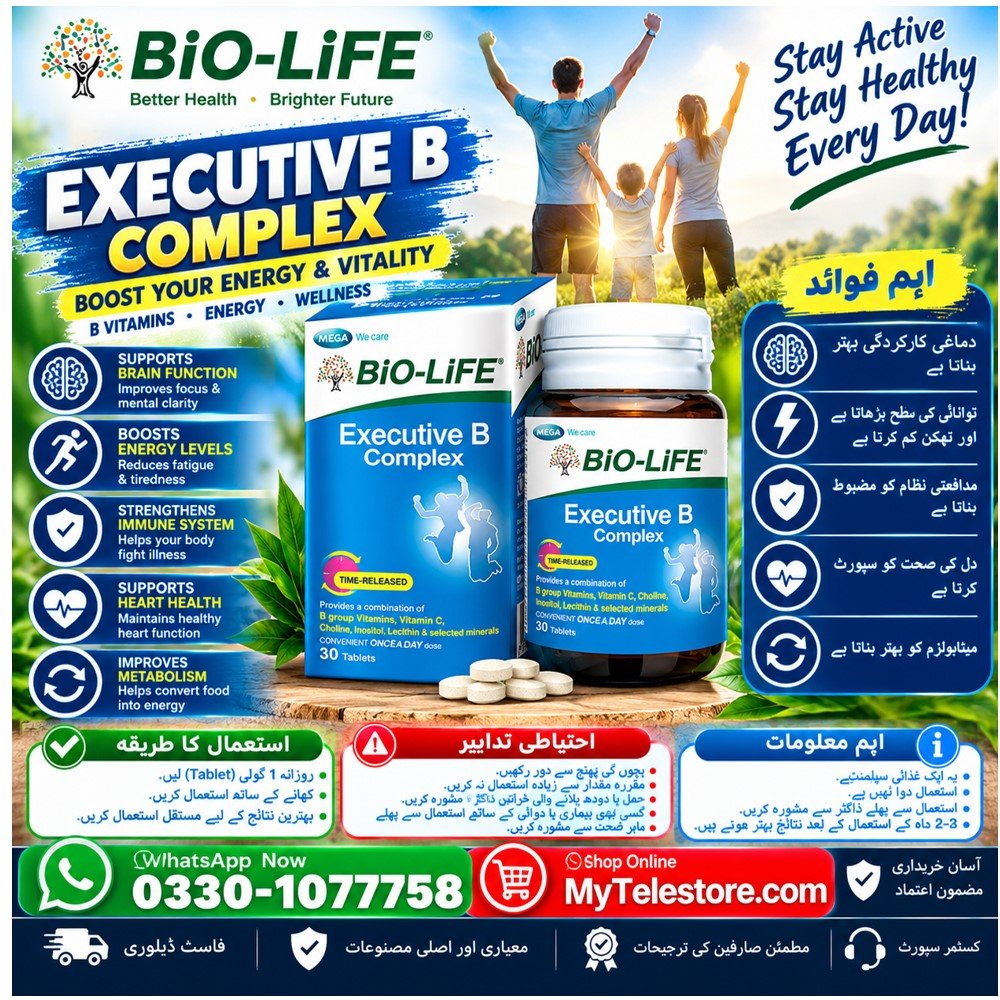 BIO LIFE Vitamin B-COMPLEX Tablets In Pakistan
