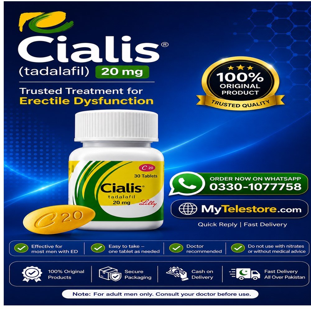 Cialis Tadalafil 20mg 30 Tablets In Pakistan