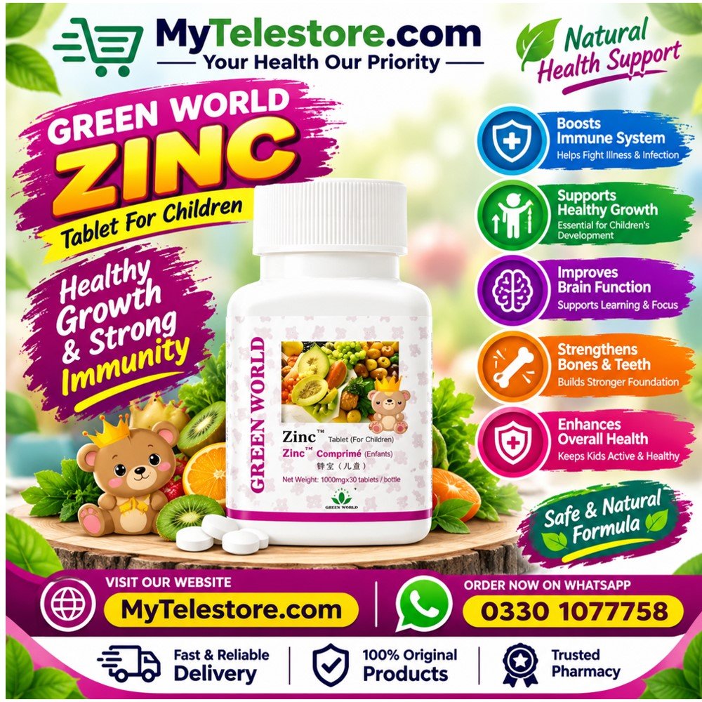 Green World Zinc Tablet For Children In Pakistan