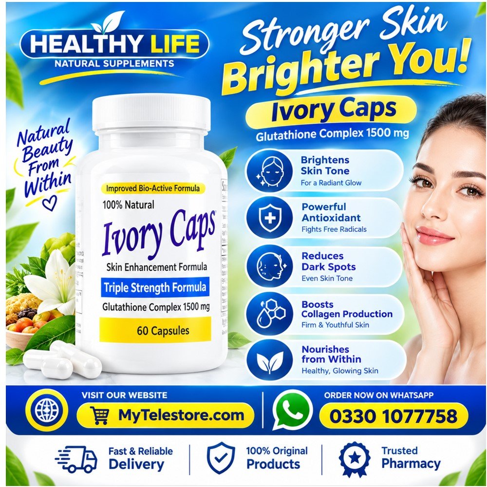 Ivory Caps Glutathione Skin Enhancement Formula In Pakistan