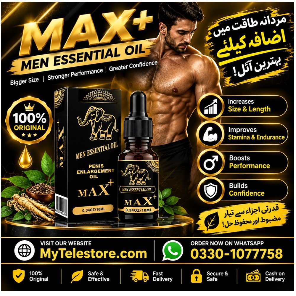 Max+ OiL Penis Enlargement Oil In Pakistan