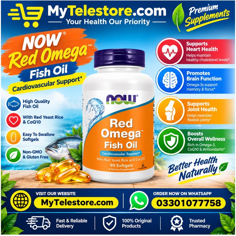NowFoods Red Omega™ Fish Oil Softgels In Pakistan