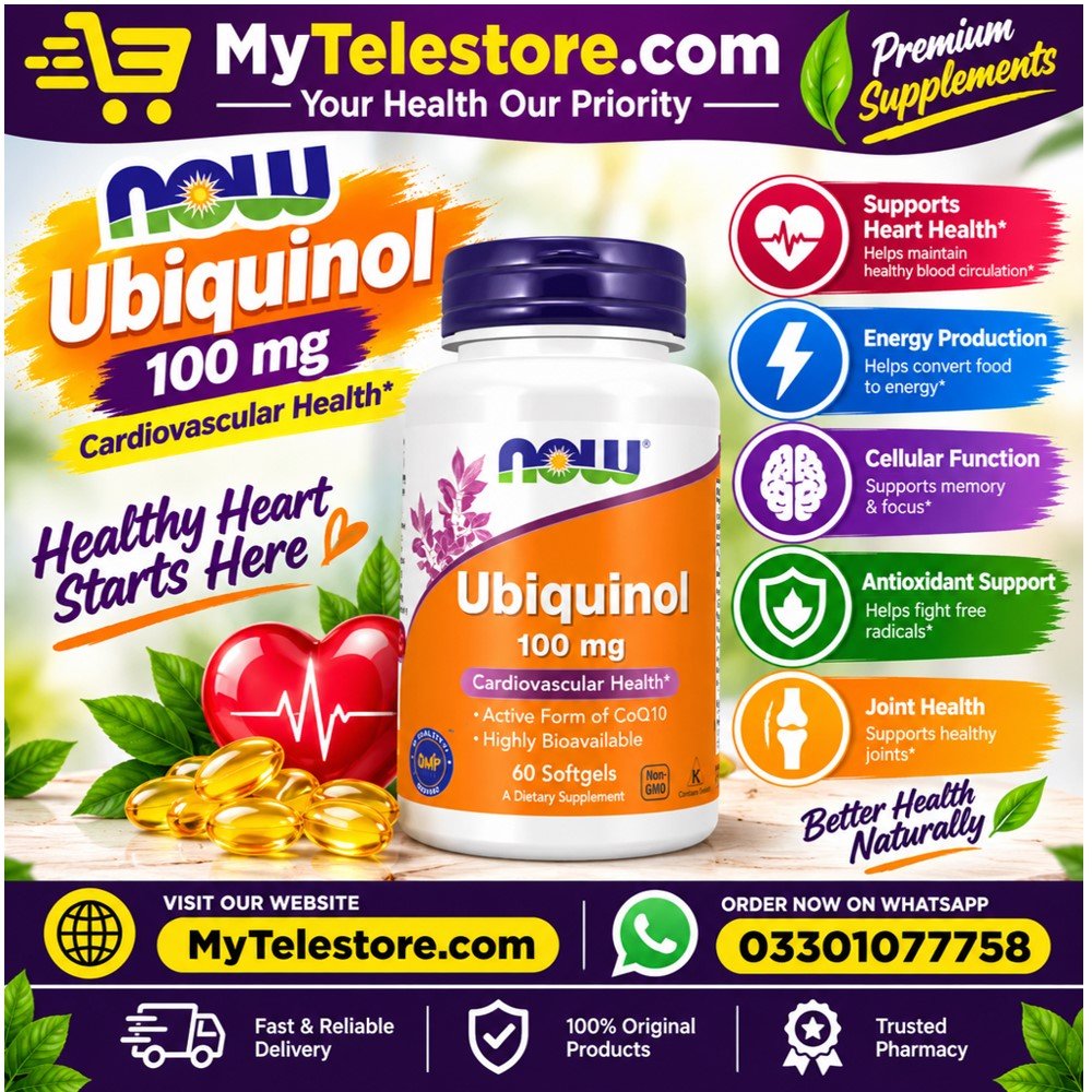 Nowfoods Ubiquinol 100 mg Softgels In Pakistan