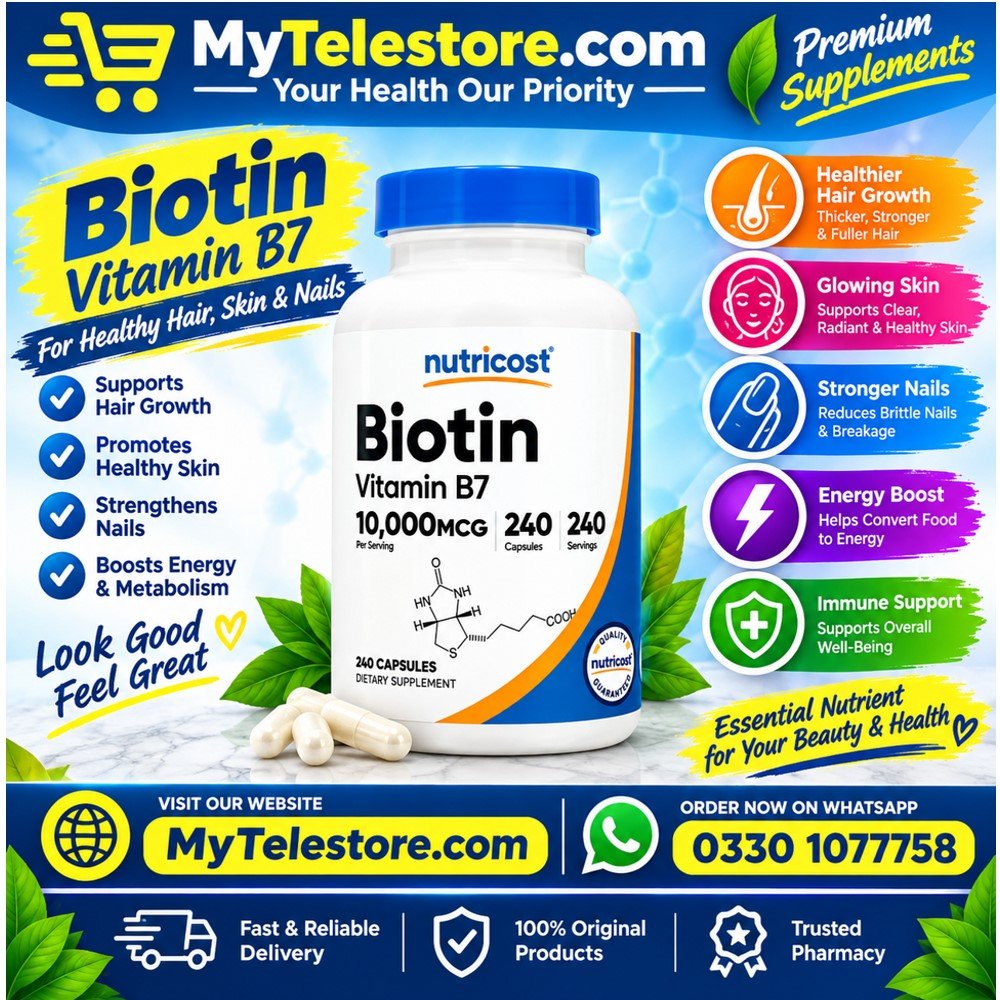 Nutricost Biotin Capsules In Pakistan