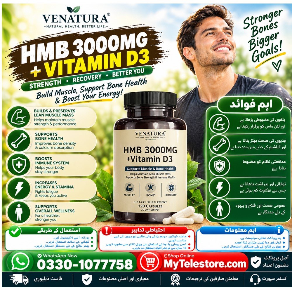 Vinatura Hmb 3000 mg And Vitamin D3 Price In Pakistan
